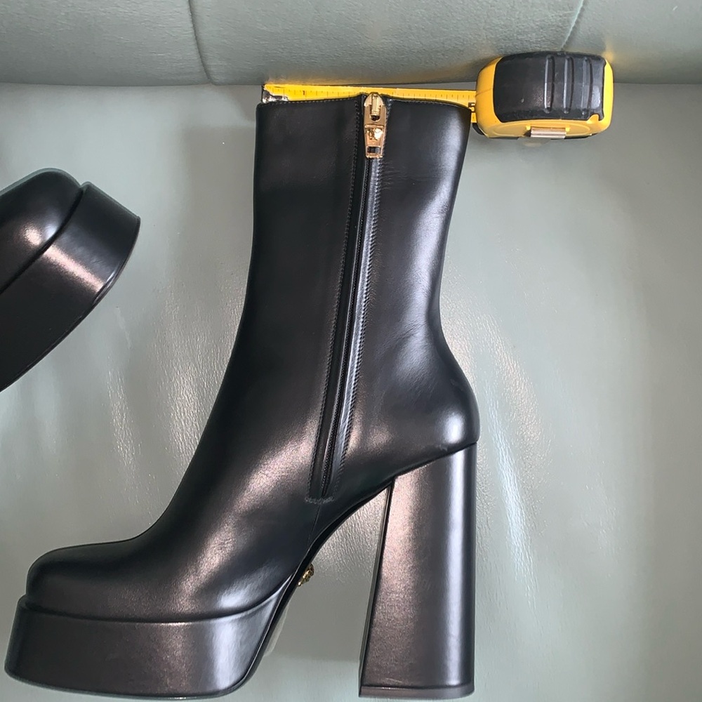 Versace Square Toe Platform Bootie - Picture 2 of 5